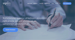 Desktop Screenshot of company.signom.com